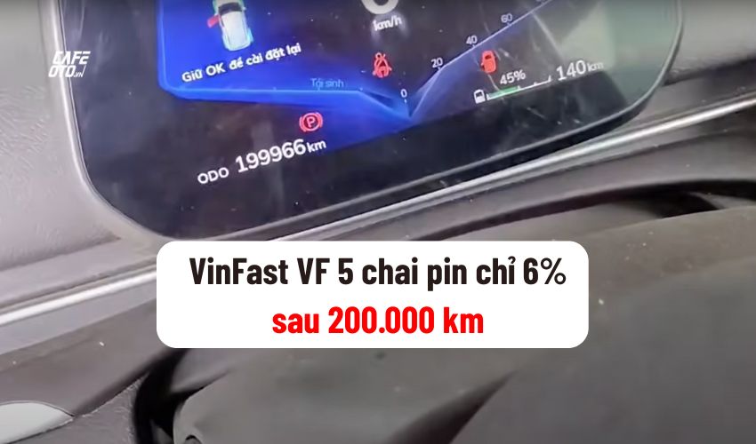 VinFast VF 5 chạy 200.000 km sau chỉ hơn 1 năm