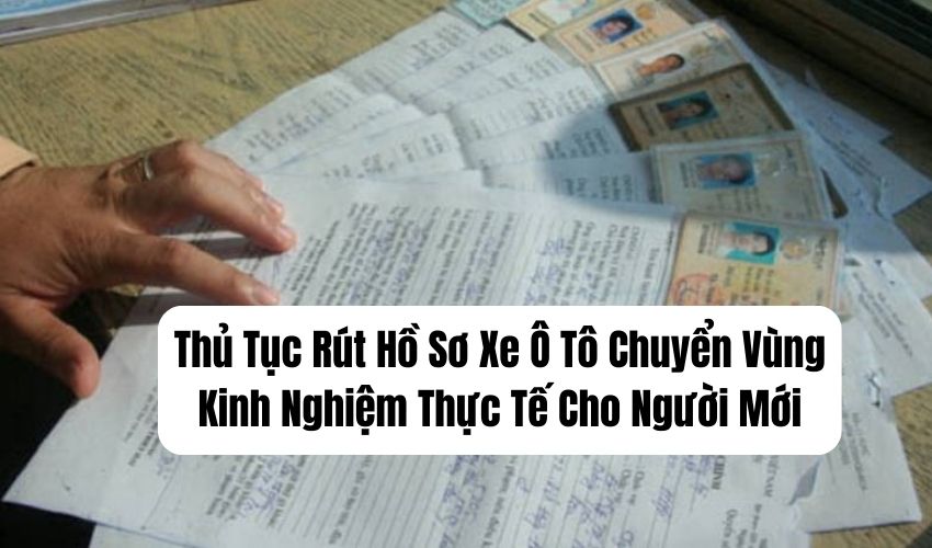 Thủ Tục Rút Hồ Sơ Xe Ô Tô Chuyển Vùng Kinh Nghiệm Thực Tế Cho Người Mới